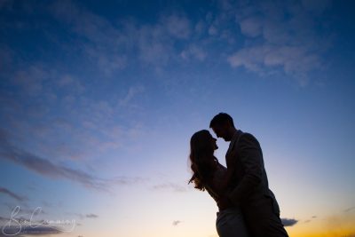 Bride and groom Silhouette