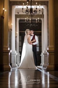 Bride and Groom pose. Oulton Hall Wedding Photography