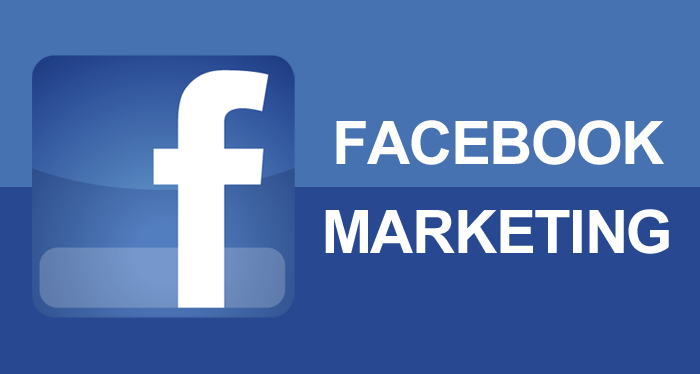 The Facebook Marketing Training logo on a blue background.