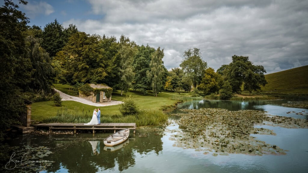 North yorkshire wedding drone photgraph